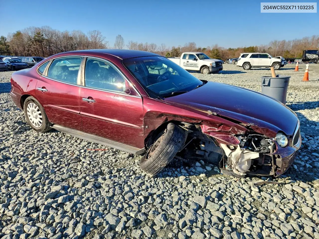2G4WC552X71103235 2007 Buick Lacrosse Cx