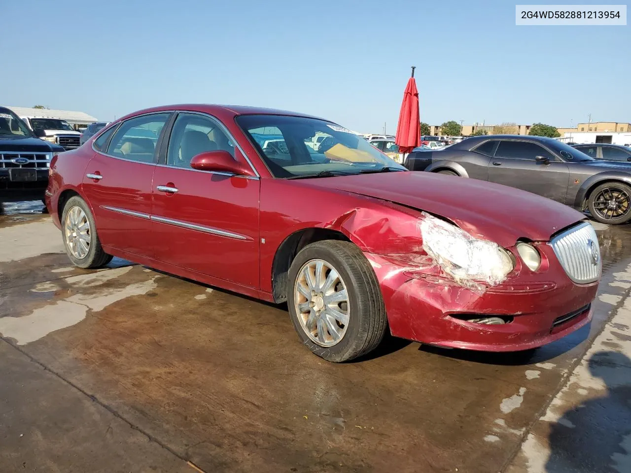 2008 Buick Lacrosse Cxl VIN: 2G4WD582881213954 Lot: 62486284