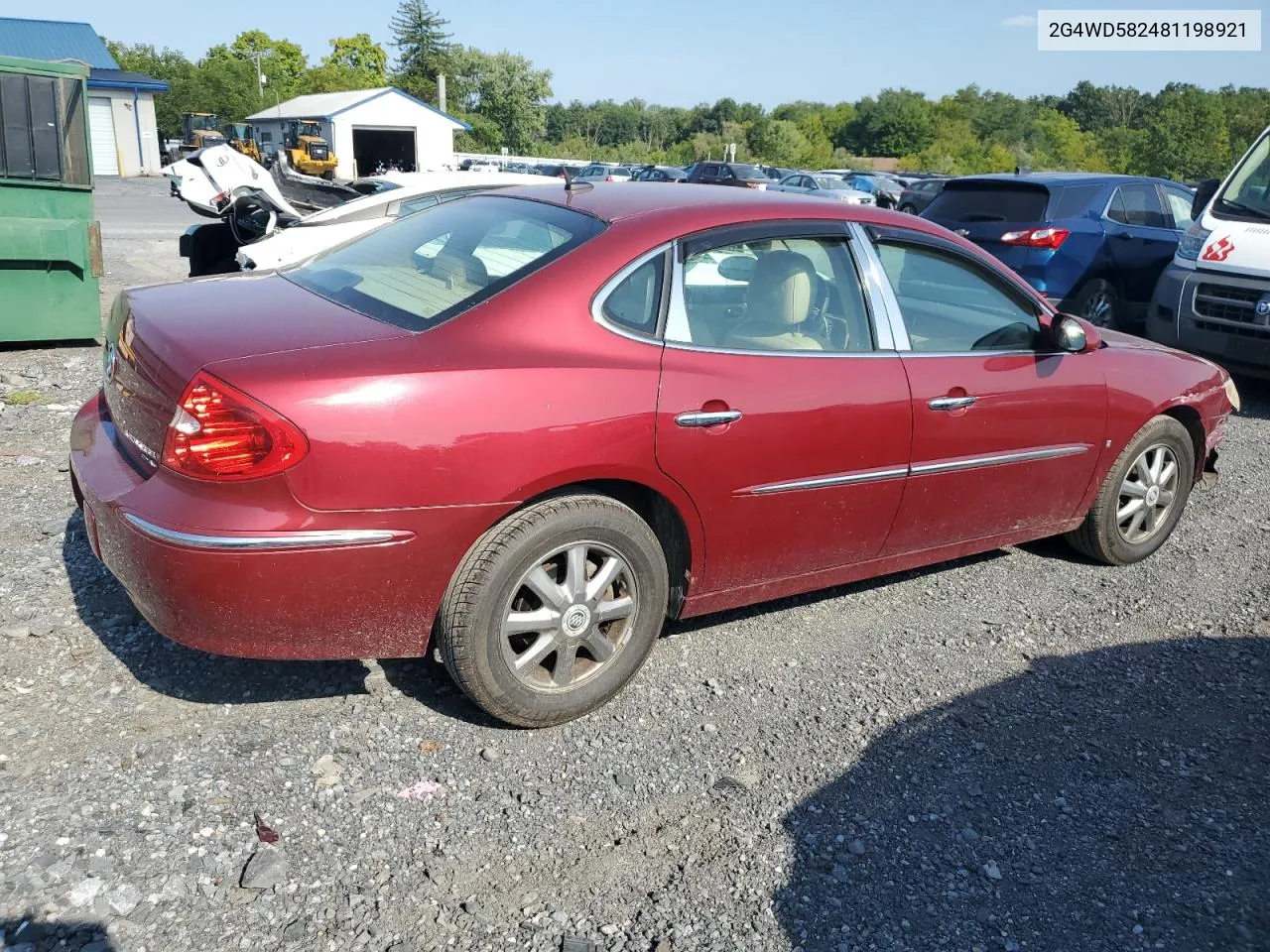 2008 Buick Lacrosse Cxl VIN: 2G4WD582481198921 Lot: 68669444