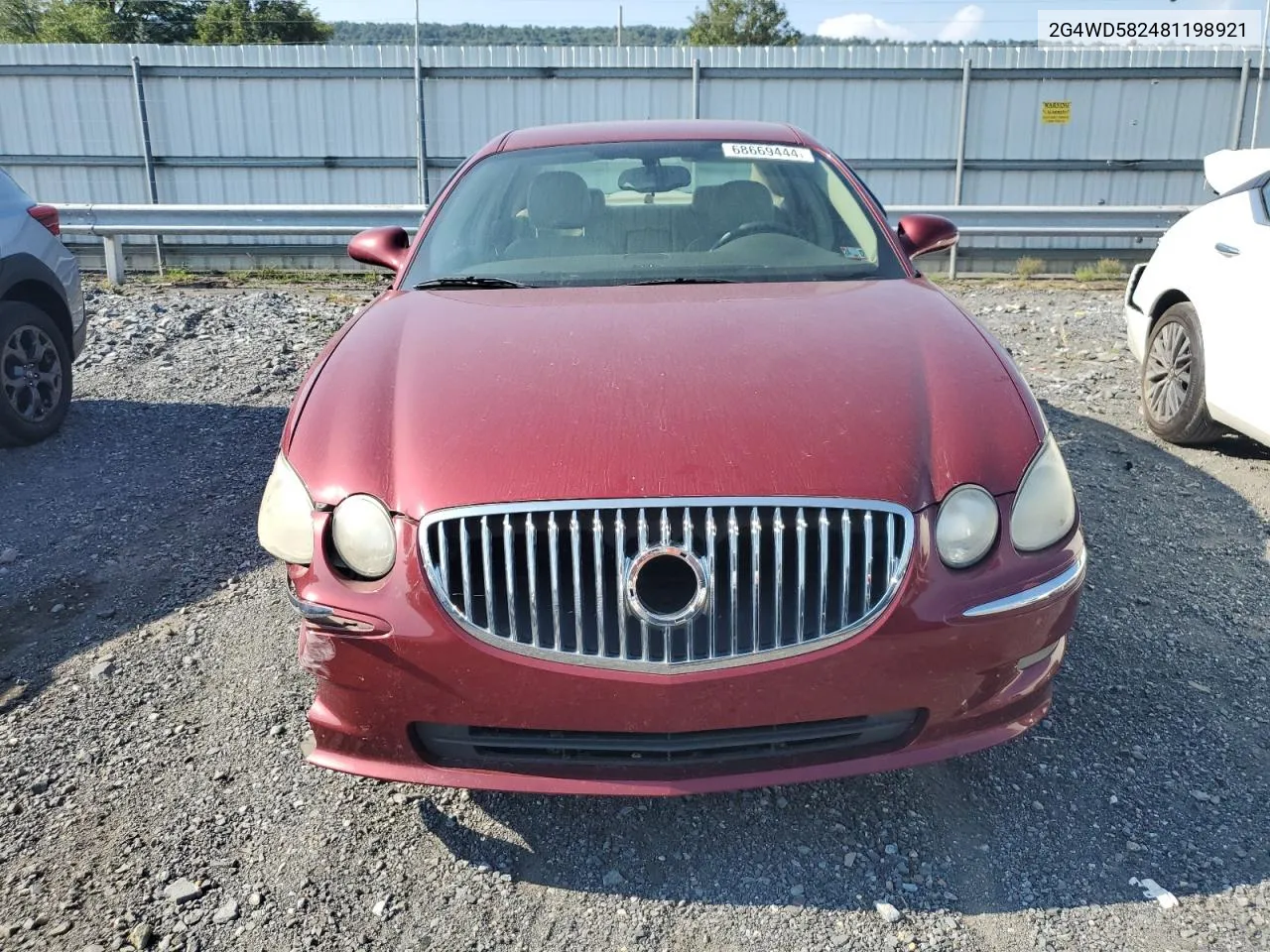 2008 Buick Lacrosse Cxl VIN: 2G4WD582481198921 Lot: 68669444