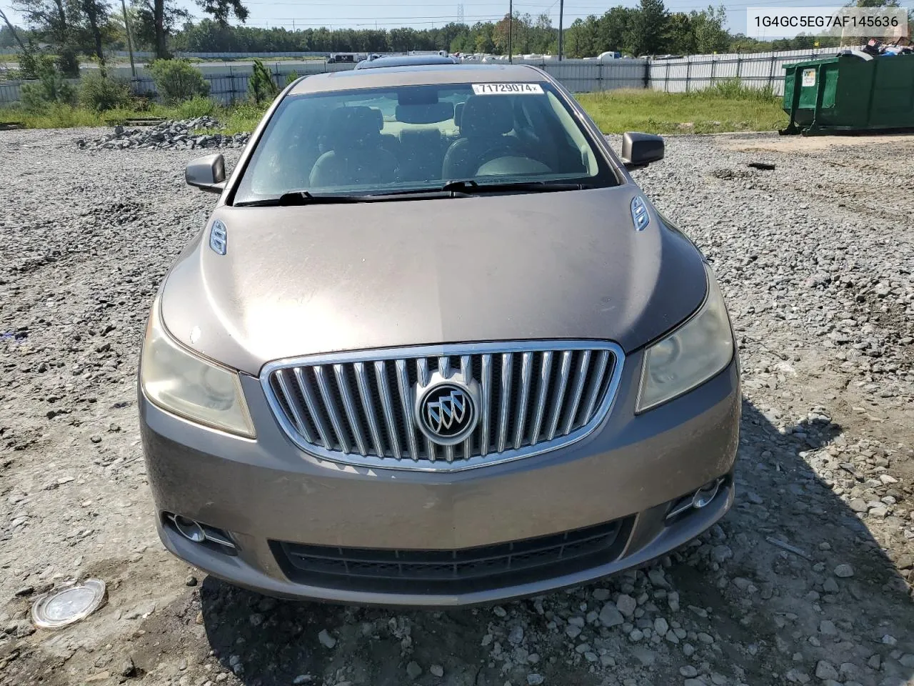 2010 Buick Lacrosse Cxl VIN: 1G4GC5EG7AF145636 Lot: 71729074