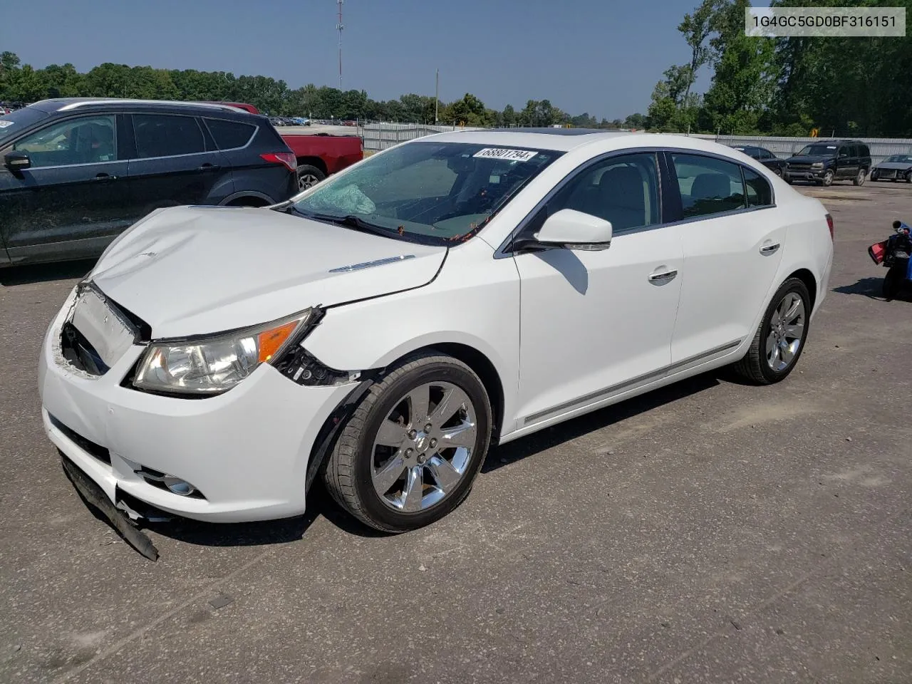 1G4GC5GD0BF316151 2011 Buick Lacrosse Cxl