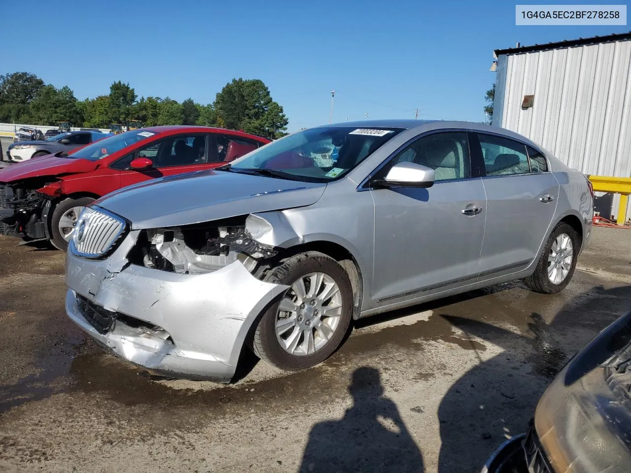 2011 Buick Lacrosse Cx VIN: 1G4GA5EC2BF278258 Lot: 70003204