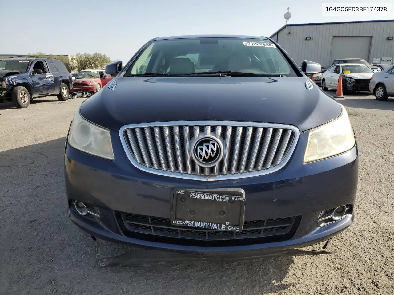 1G4GC5ED3BF174378 2011 Buick Lacrosse Cxl