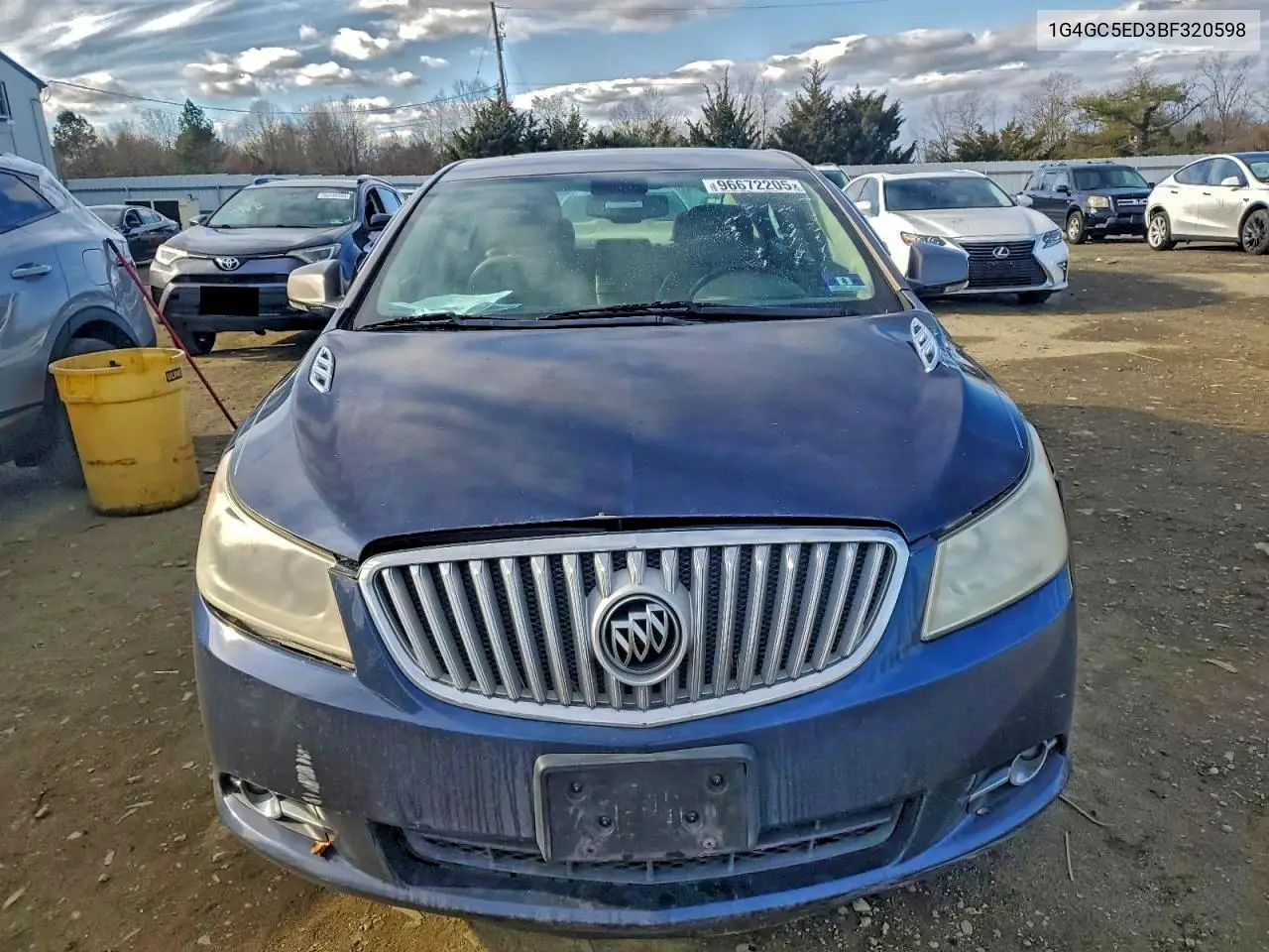 1G4GC5ED3BF320598 2011 Buick Lacrosse Cxl