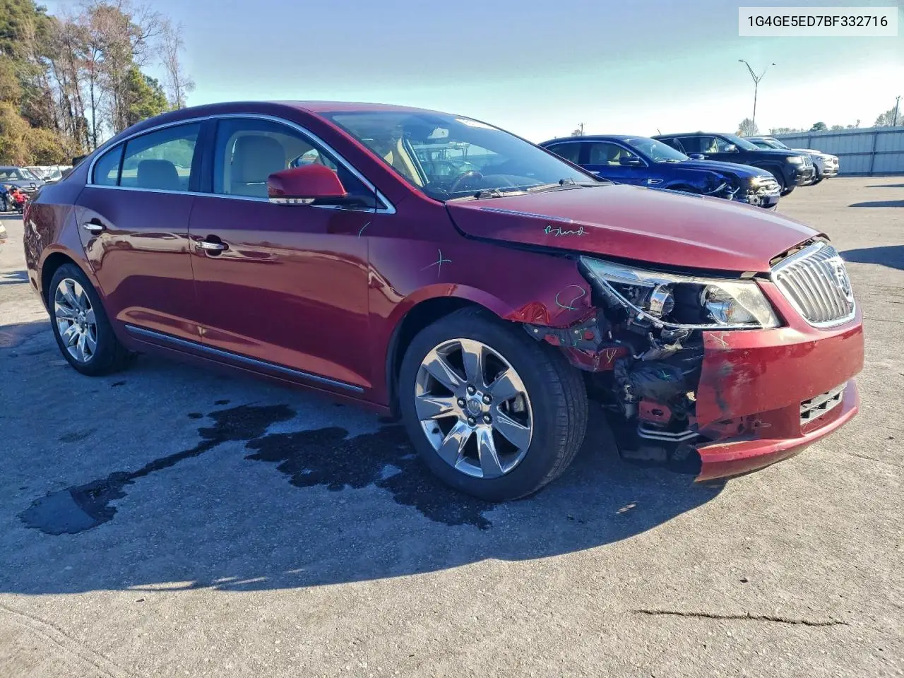 1G4GE5ED7BF332716 2011 Buick Lacrosse Cxs