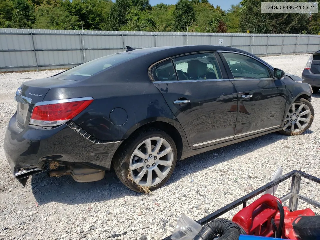 2012 Buick Lacrosse Touring VIN: 1G4GJ5E33CF265312 Lot: 67493424