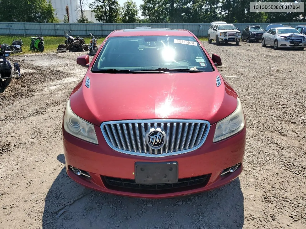 2012 Buick Lacrosse Premium VIN: 1G4GD5E38CF317864 Lot: 68715974