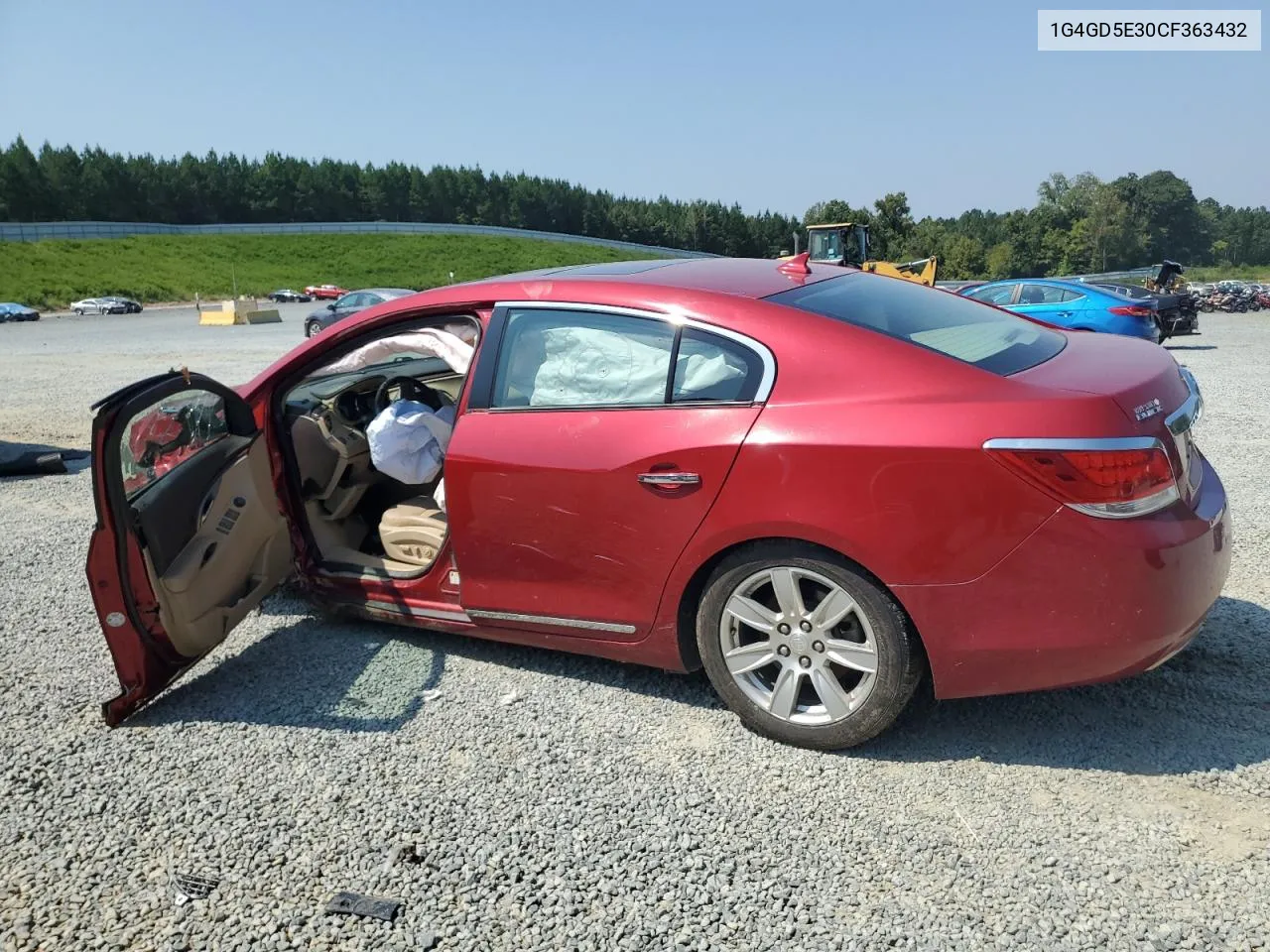 1G4GD5E30CF363432 2012 Buick Lacrosse Premium