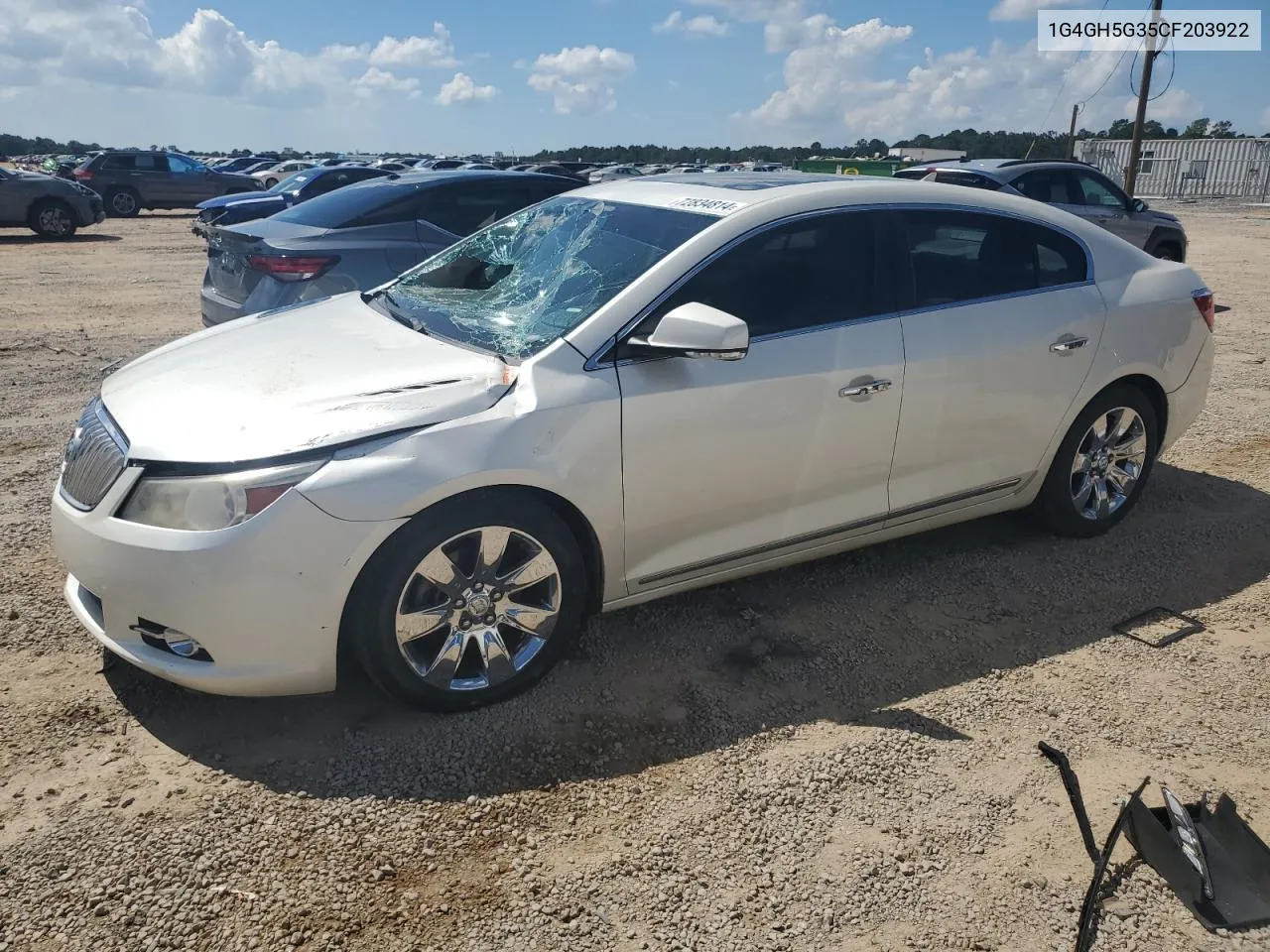 1G4GH5G35CF203922 2012 Buick Lacrosse Premium