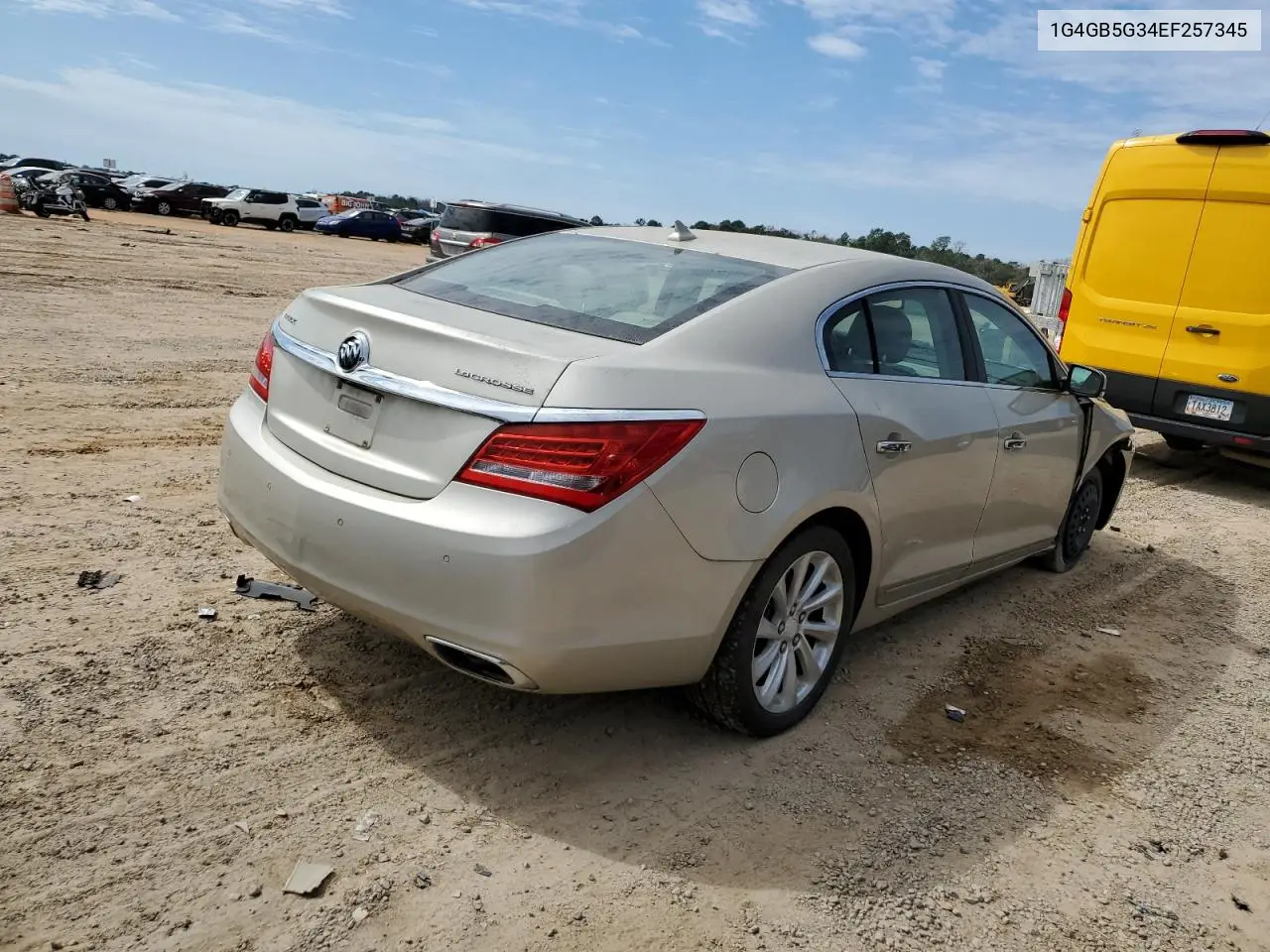 2014 Buick Lacrosse VIN: 1G4GB5G34EF257345 Lot: 47291635