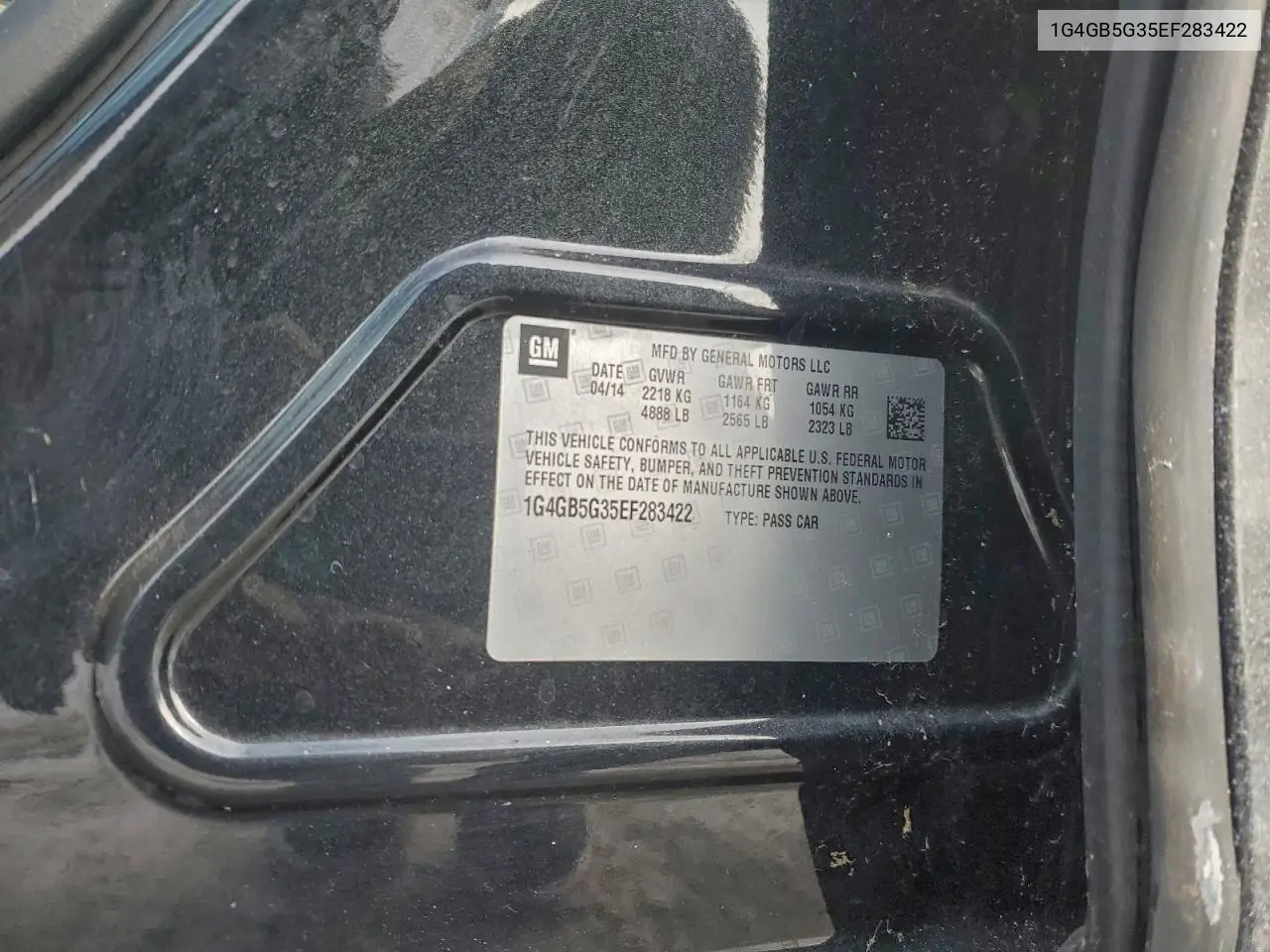 1G4GB5G35EF283422 2014 Buick Lacrosse