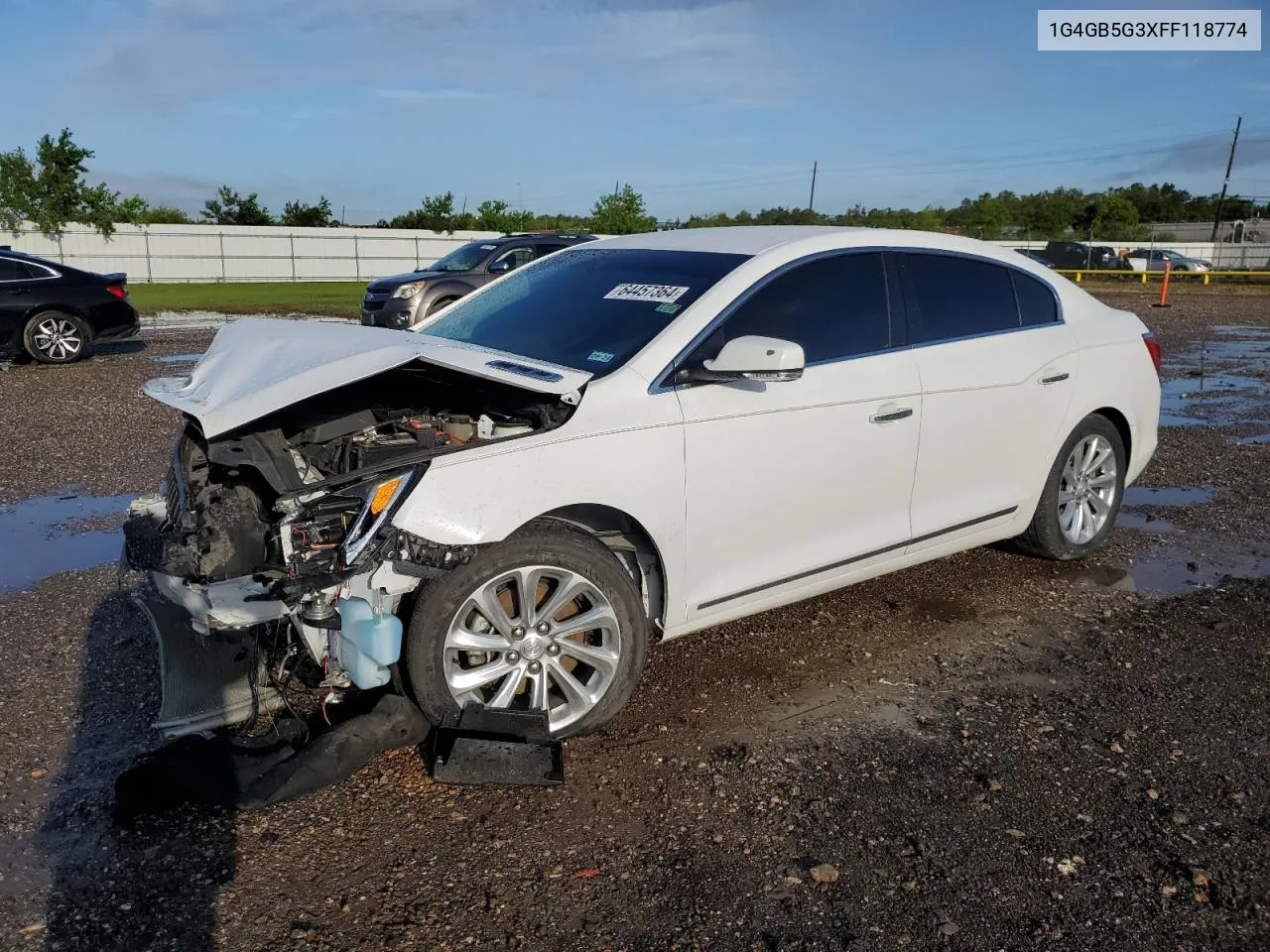 2015 Buick Lacrosse VIN: 1G4GB5G3XFF118774 Lot: 64457364