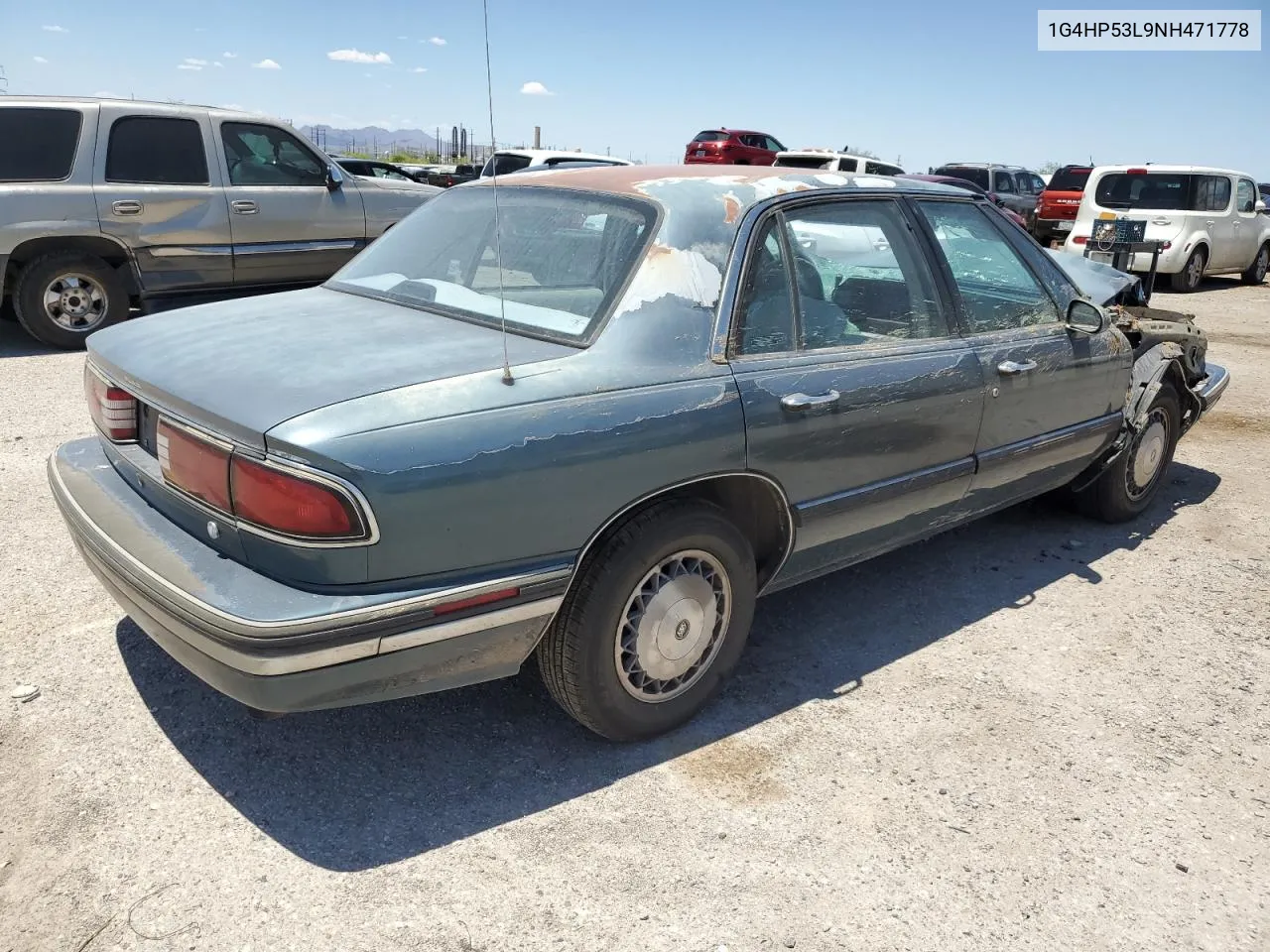 1992 Buick Lesabre Custom VIN: 1G4HP53L9NH471778 Lot: 53742014