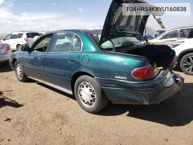 2000 Buick Lesabre Limited VIN: 1G4HR54K8YU160838 Lot: 57463234