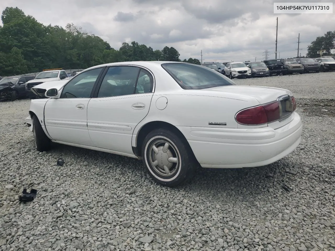 2000 Buick Lesabre Custom VIN: 1G4HP54K7YU117310 Lot: 57824844