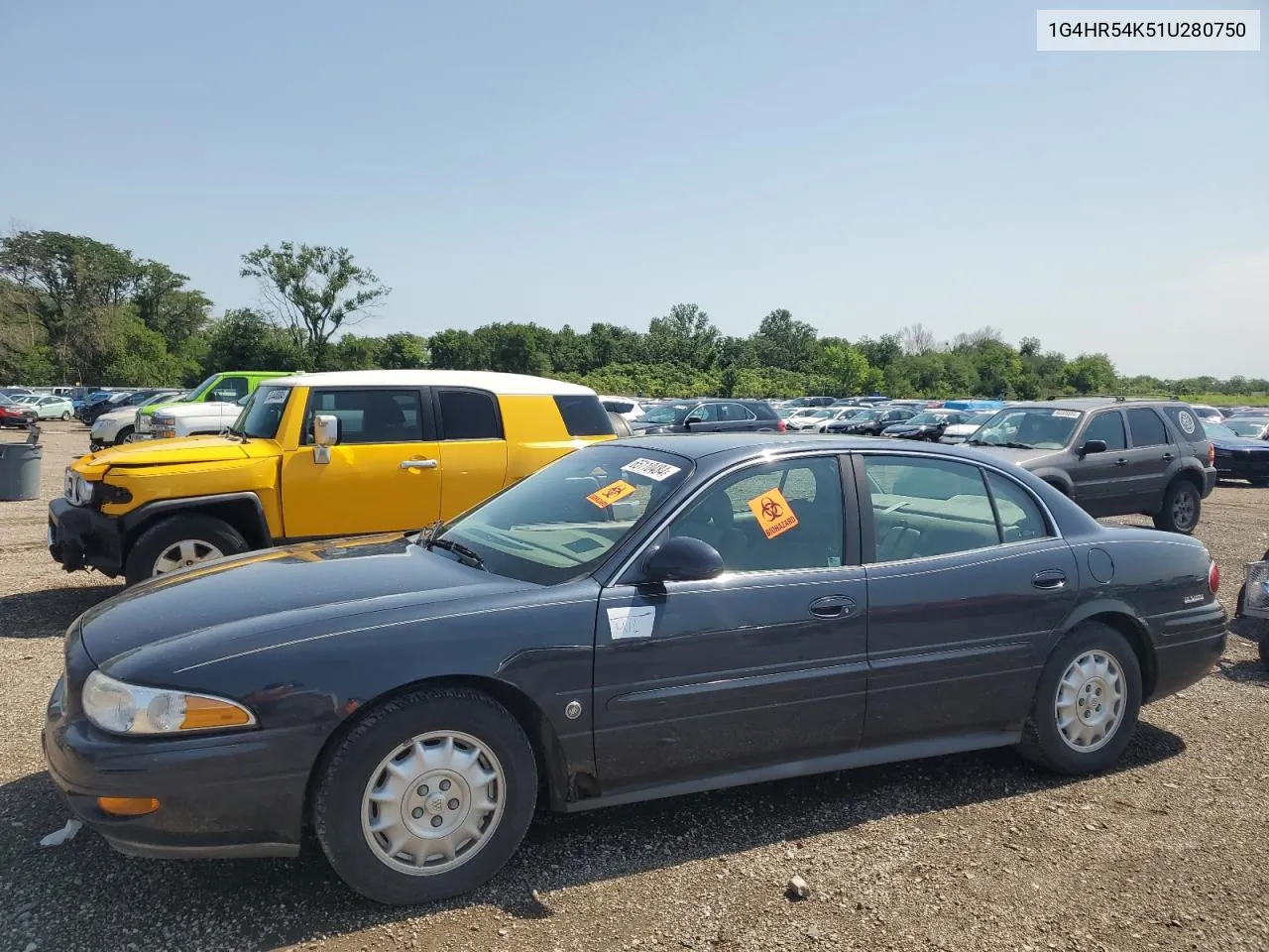 2001 Buick Lesabre Limited VIN: 1G4HR54K51U280750 Lot: 65110484