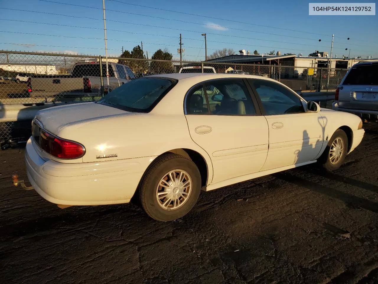 2002 Buick Lesabre Custom VIN: 1G4HP54K124129752 Lot: 48004894