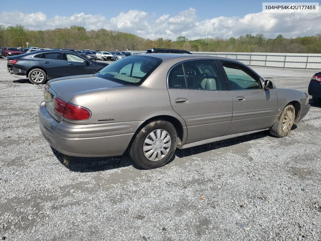 2002 Buick Lesabre Custom VIN: 1G4HP54K42U177455 Lot: 49368174