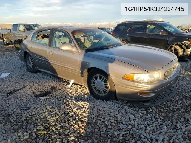 2002 Buick Lesabre Custom VIN: 1G4HP54K324234745 Lot: 53672674