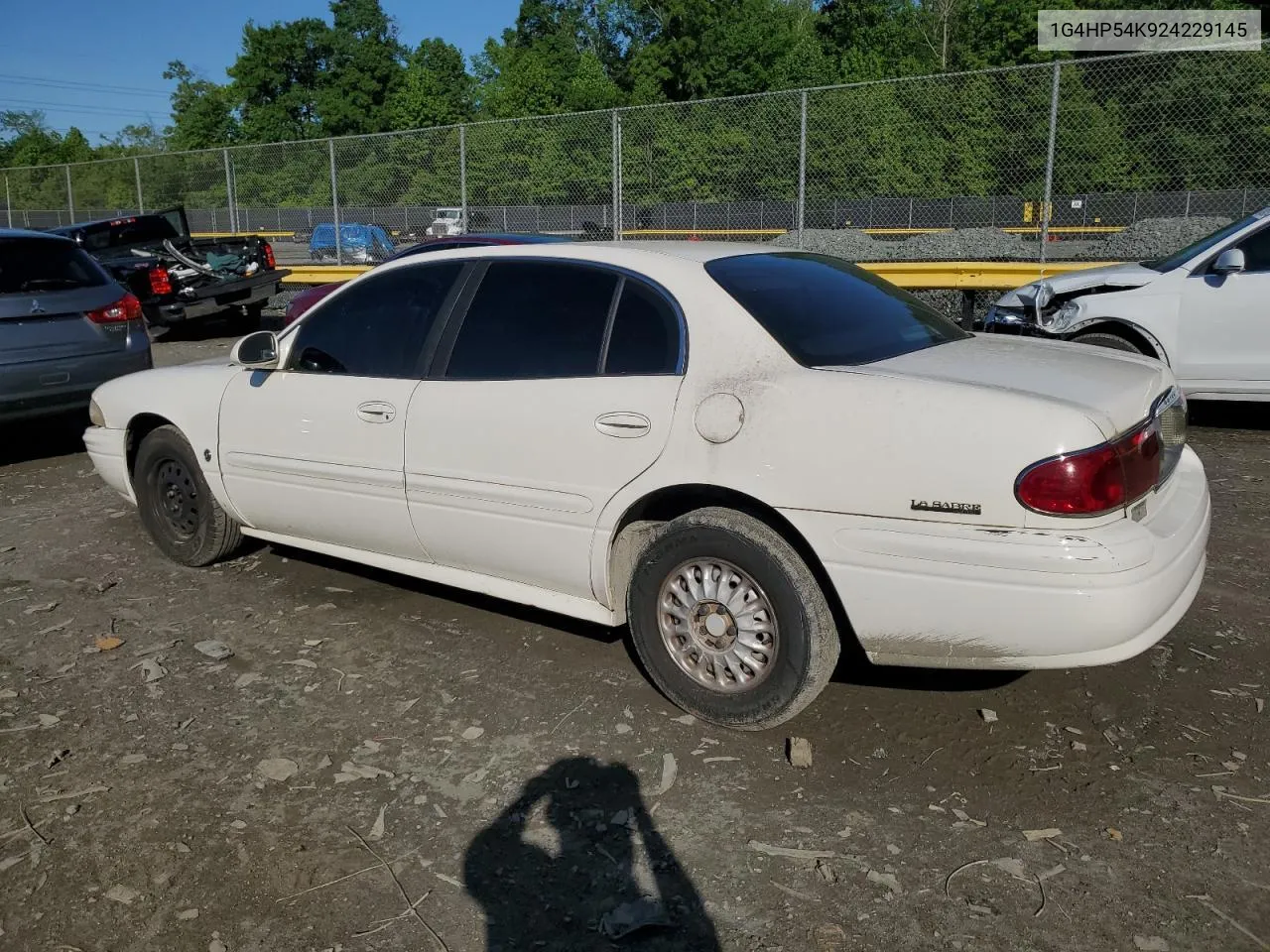 2002 Buick Lesabre Custom VIN: 1G4HP54K924229145 Lot: 54572134