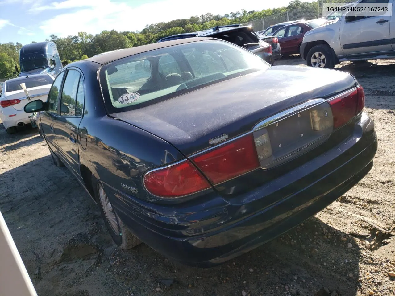 2002 Buick Lesabre Custom VIN: 1G4HP54K524167243 Lot: 55209724