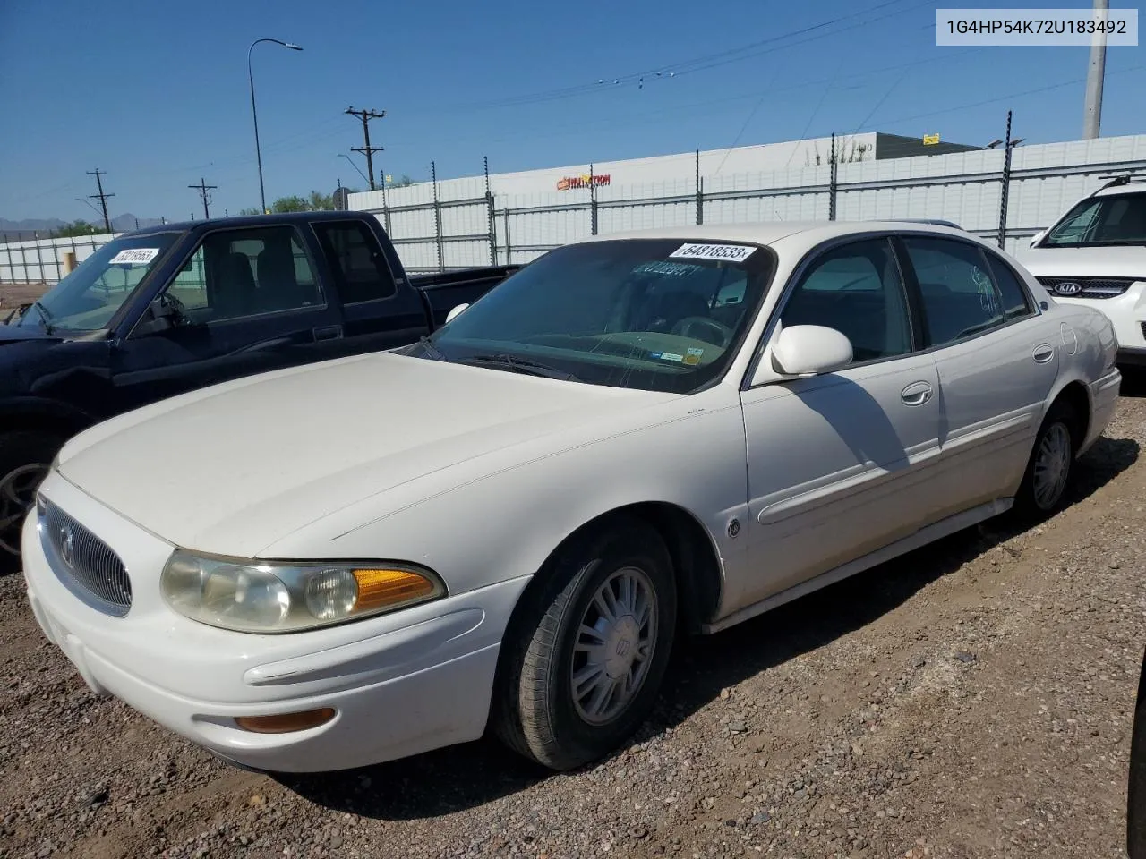 2002 Buick Lesabre Custom VIN: 1G4HP54K72U183492 Lot: 64818533