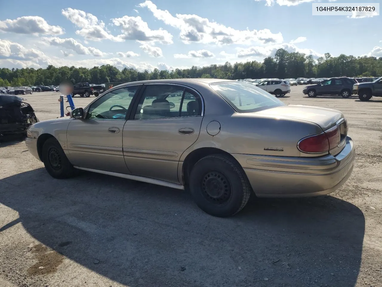 2002 Buick Lesabre Custom VIN: 1G4HP54K324187829 Lot: 65703054