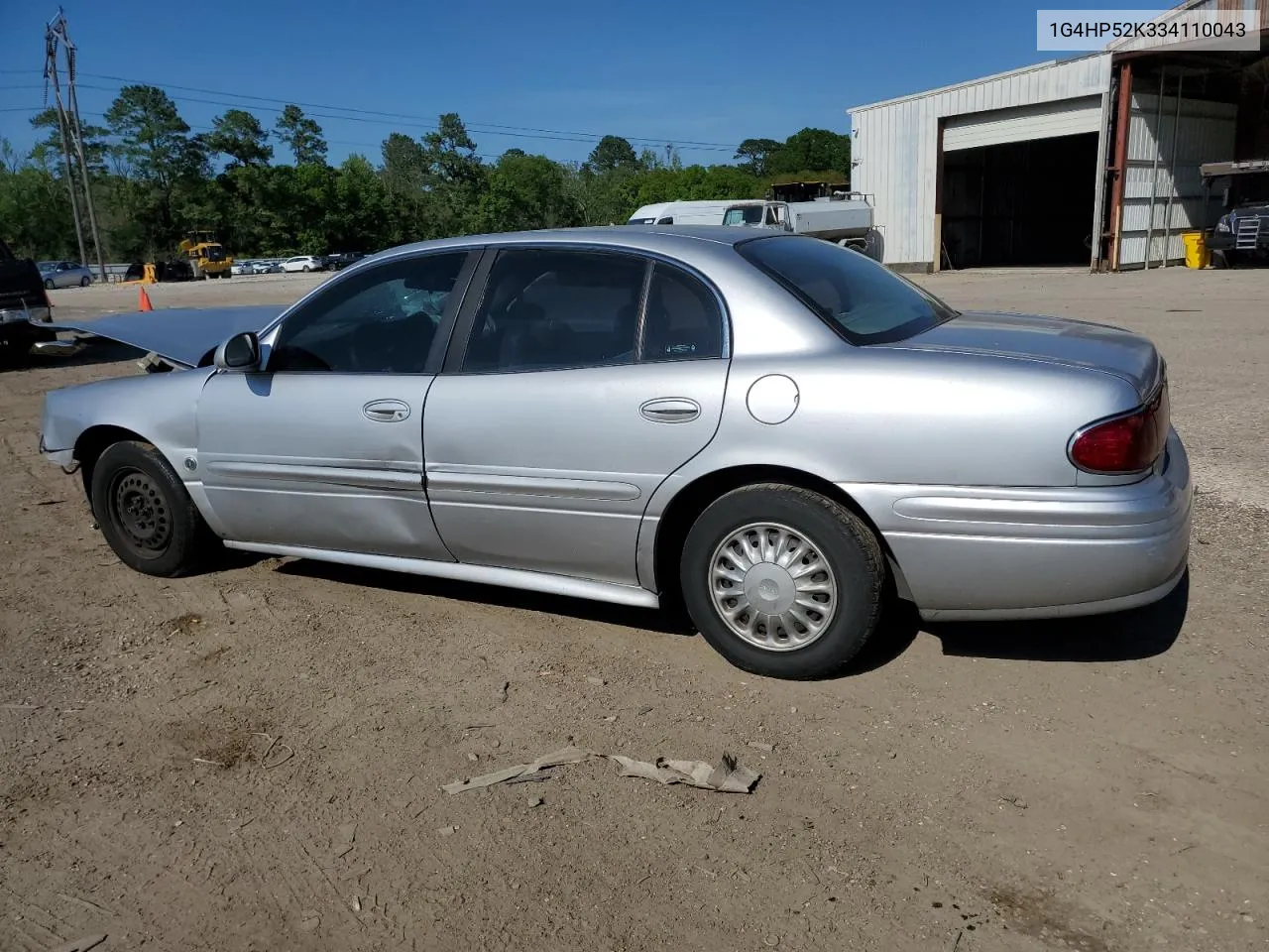 2003 Buick Lesabre Custom VIN: 1G4HP52K334110043 Lot: 48895104