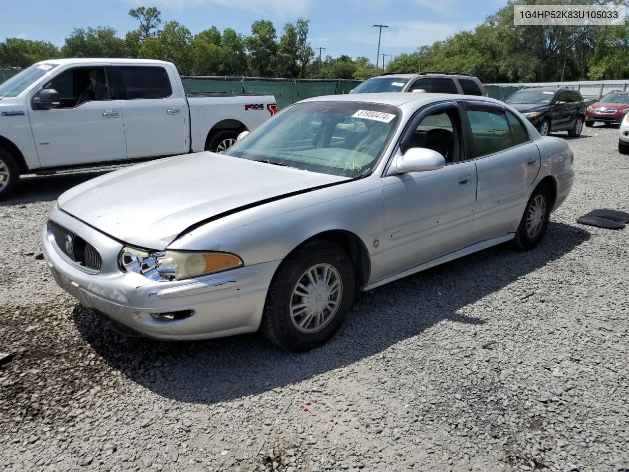 2003 Buick Lesabre Custom VIN: 1G4HP52K83U105033 Lot: 51950474