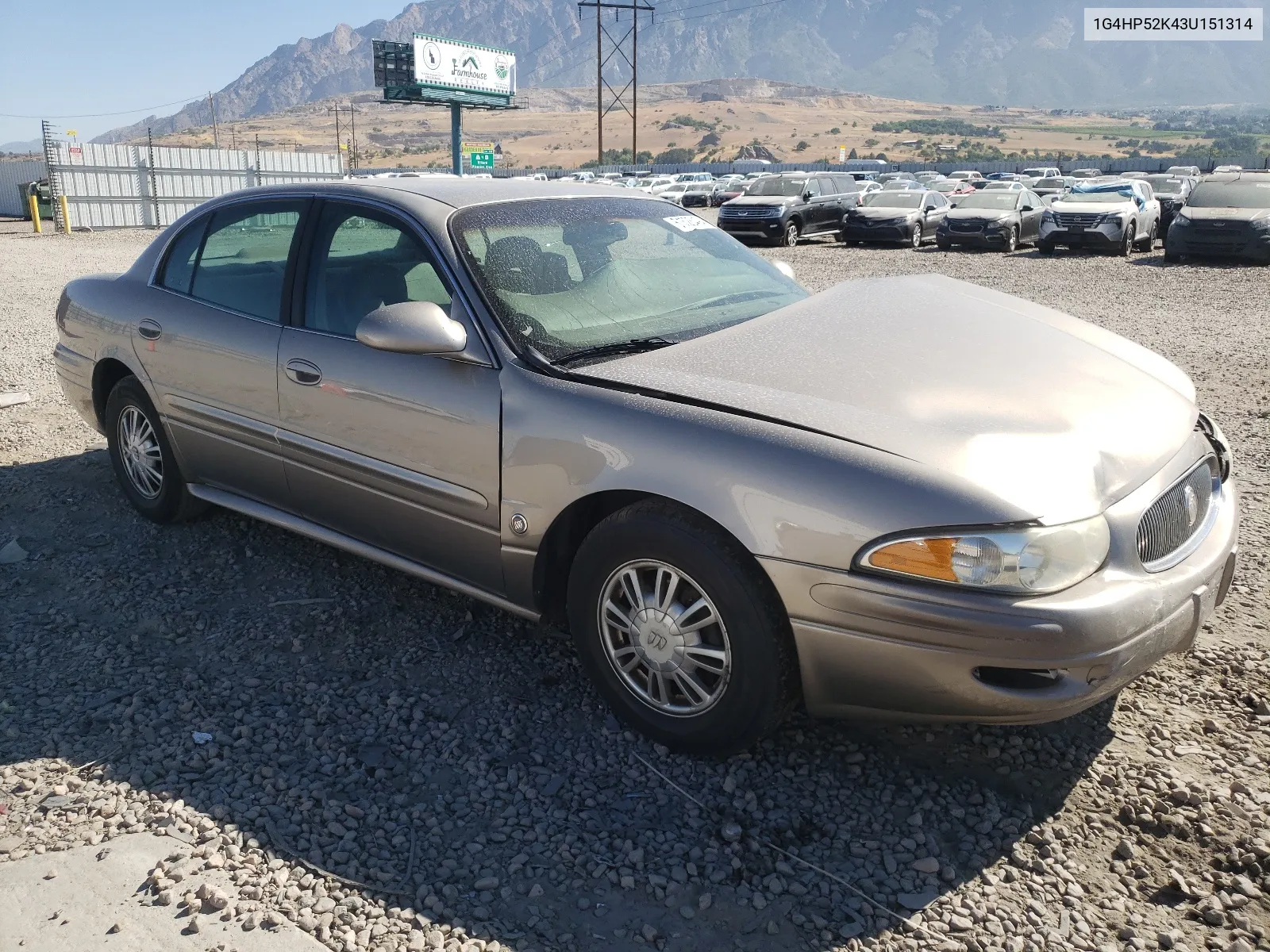 2003 Buick Lesabre Custom VIN: 1G4HP52K43U151314 Lot: 61525494