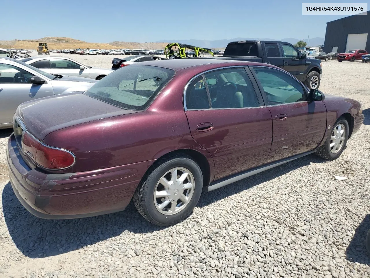 2003 Buick Lesabre Limited VIN: 1G4HR54K43U191576 Lot: 62215664