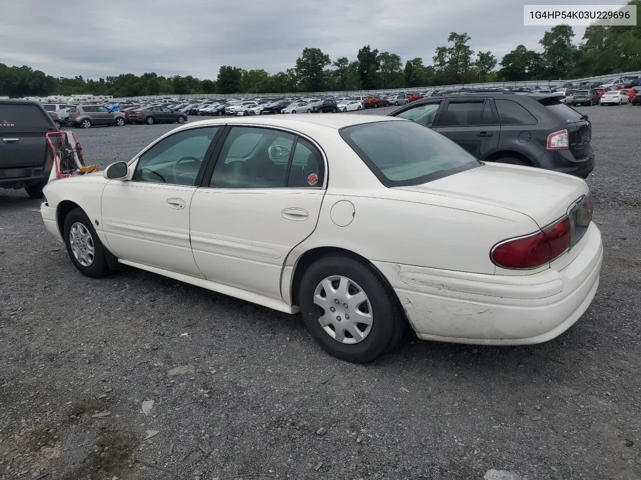 2003 Buick Lesabre Custom VIN: 1G4HP54K03U229696 Lot: 62238744