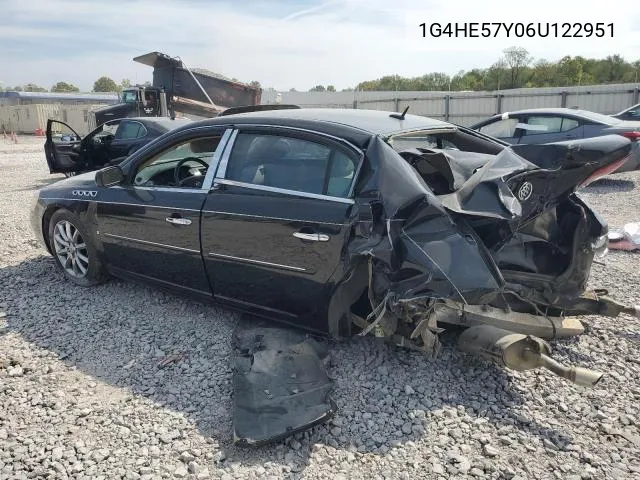 2006 Buick Lucerne Cxs VIN: 1G4HE57Y06U122951 Lot: 47867554