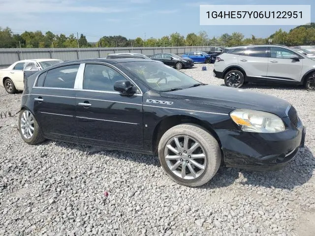 2006 Buick Lucerne Cxs VIN: 1G4HE57Y06U122951 Lot: 47867554