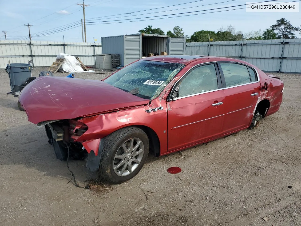 2006 Buick Lucerne Cxl VIN: 1G4HD57296U230449 Lot: 50119164