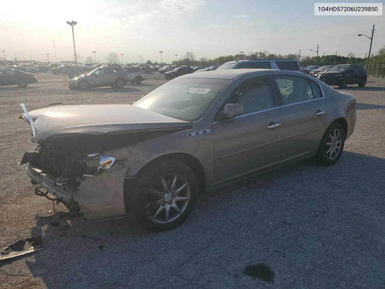 2006 Buick Lucerne Cxl VIN: 1G4HD57206U239850 Lot: 51129044