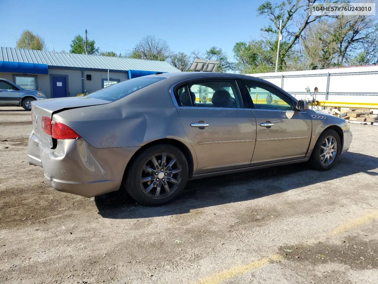 1G4HE57Y76U243010 2006 Buick Lucerne Cxs