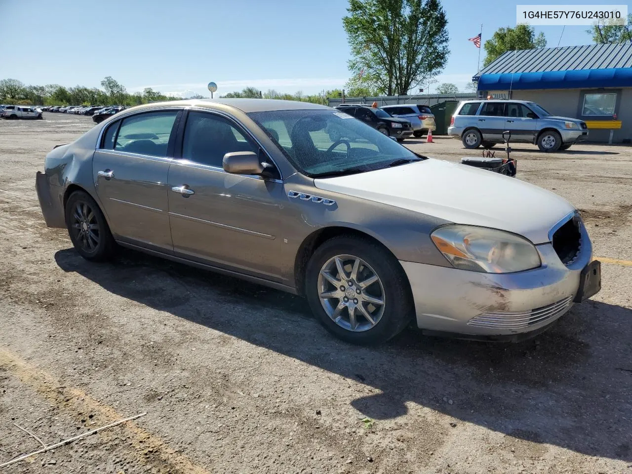 2006 Buick Lucerne Cxs VIN: 1G4HE57Y76U243010 Lot: 51131474