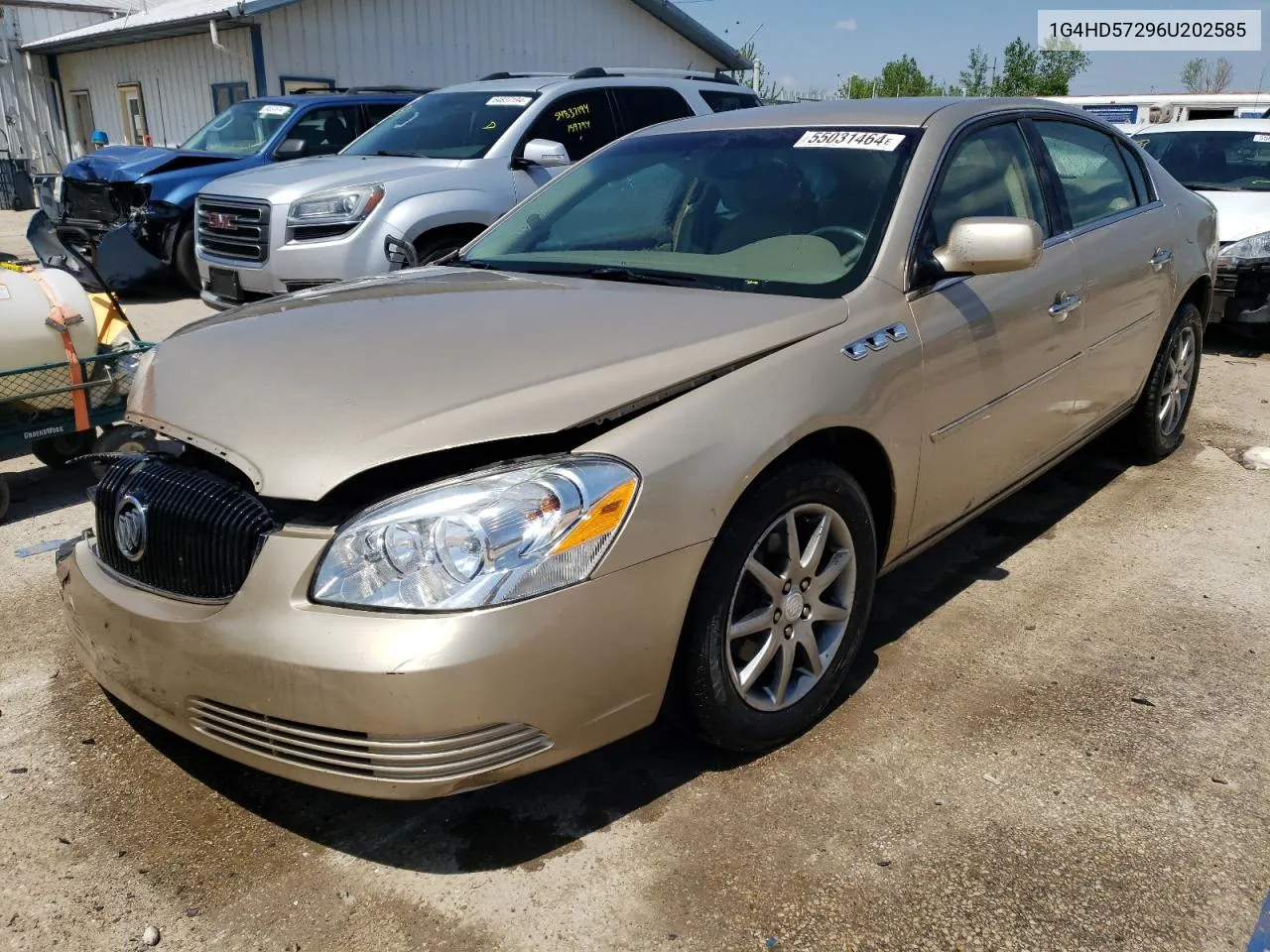 2006 Buick Lucerne Cxl VIN: 1G4HD57296U202585 Lot: 55031464