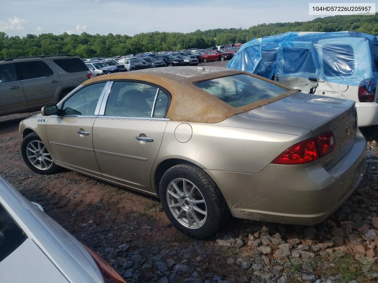 2006 Buick Lucerne Cxl VIN: 1G4HD57226U205957 Lot: 55510684