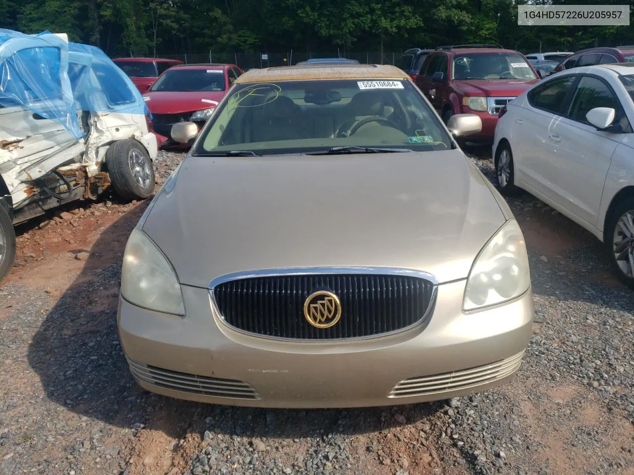 2006 Buick Lucerne Cxl VIN: 1G4HD57226U205957 Lot: 55510684