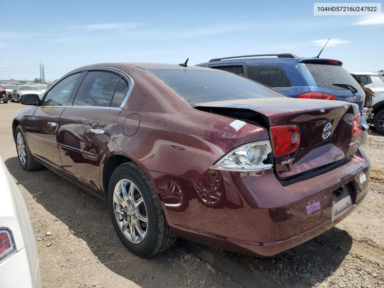 2006 Buick Lucerne Cxl VIN: 1G4HD57216U247522 Lot: 55908294