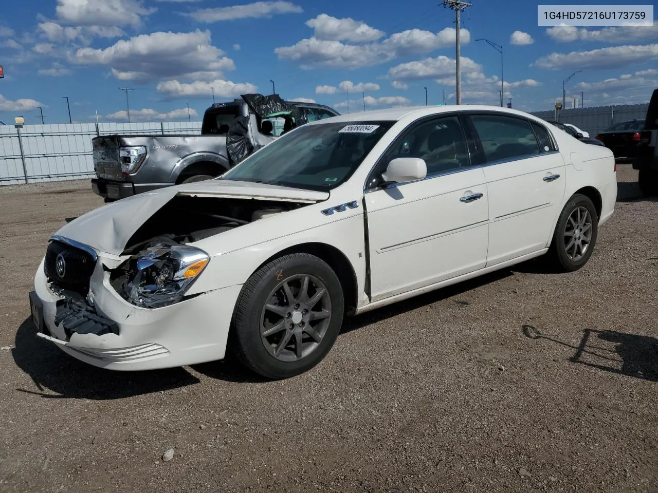 2006 Buick Lucerne Cxl VIN: 1G4HD57216U173759 Lot: 56080094