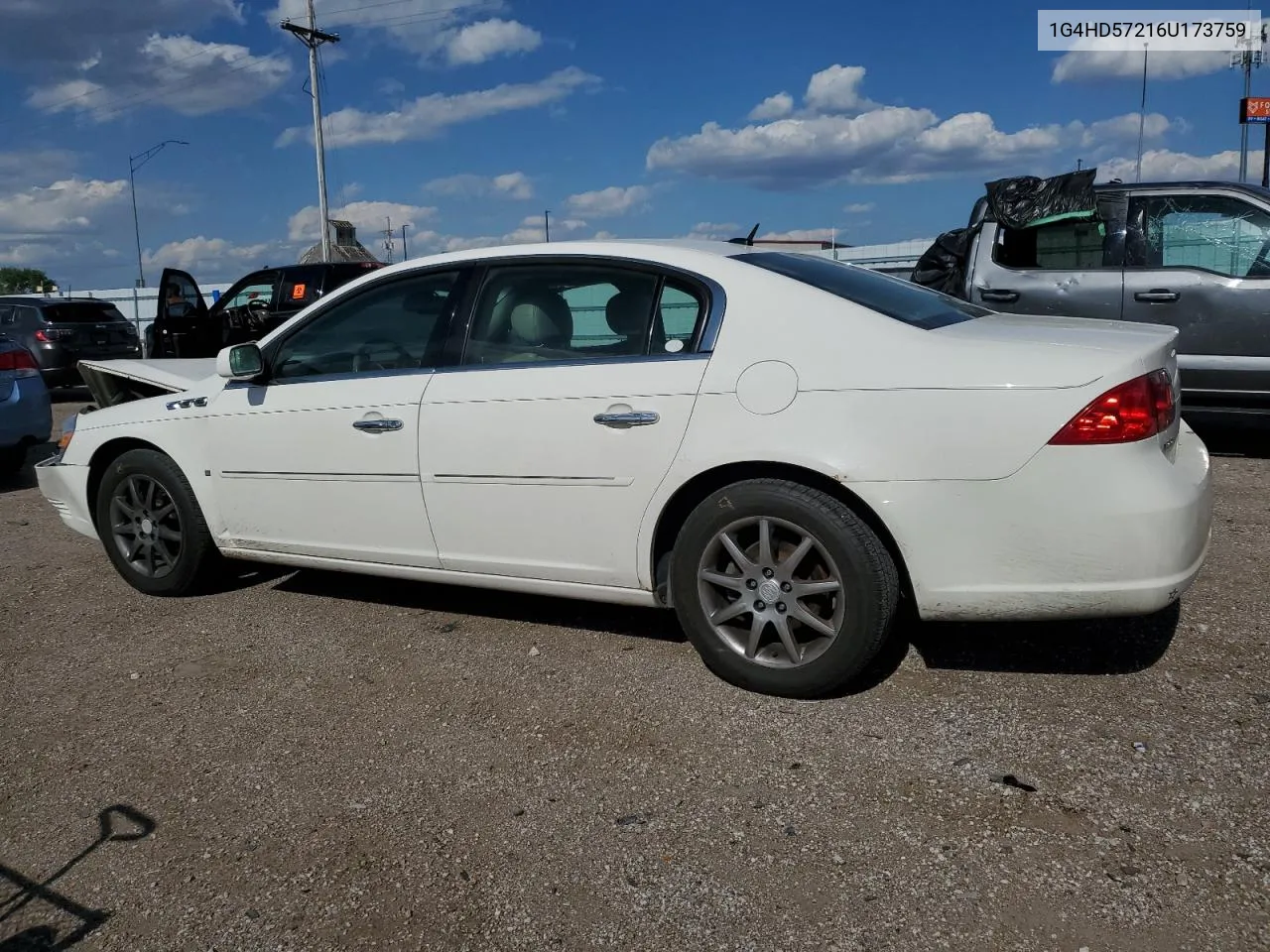 2006 Buick Lucerne Cxl VIN: 1G4HD57216U173759 Lot: 56080094