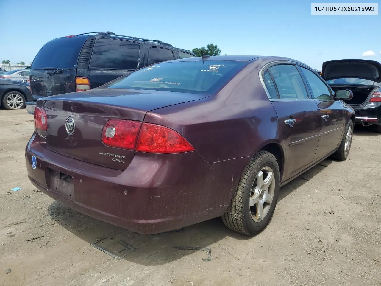 2006 Buick Lucerne Cxl VIN: 1G4HD572X6U215992 Lot: 56452454