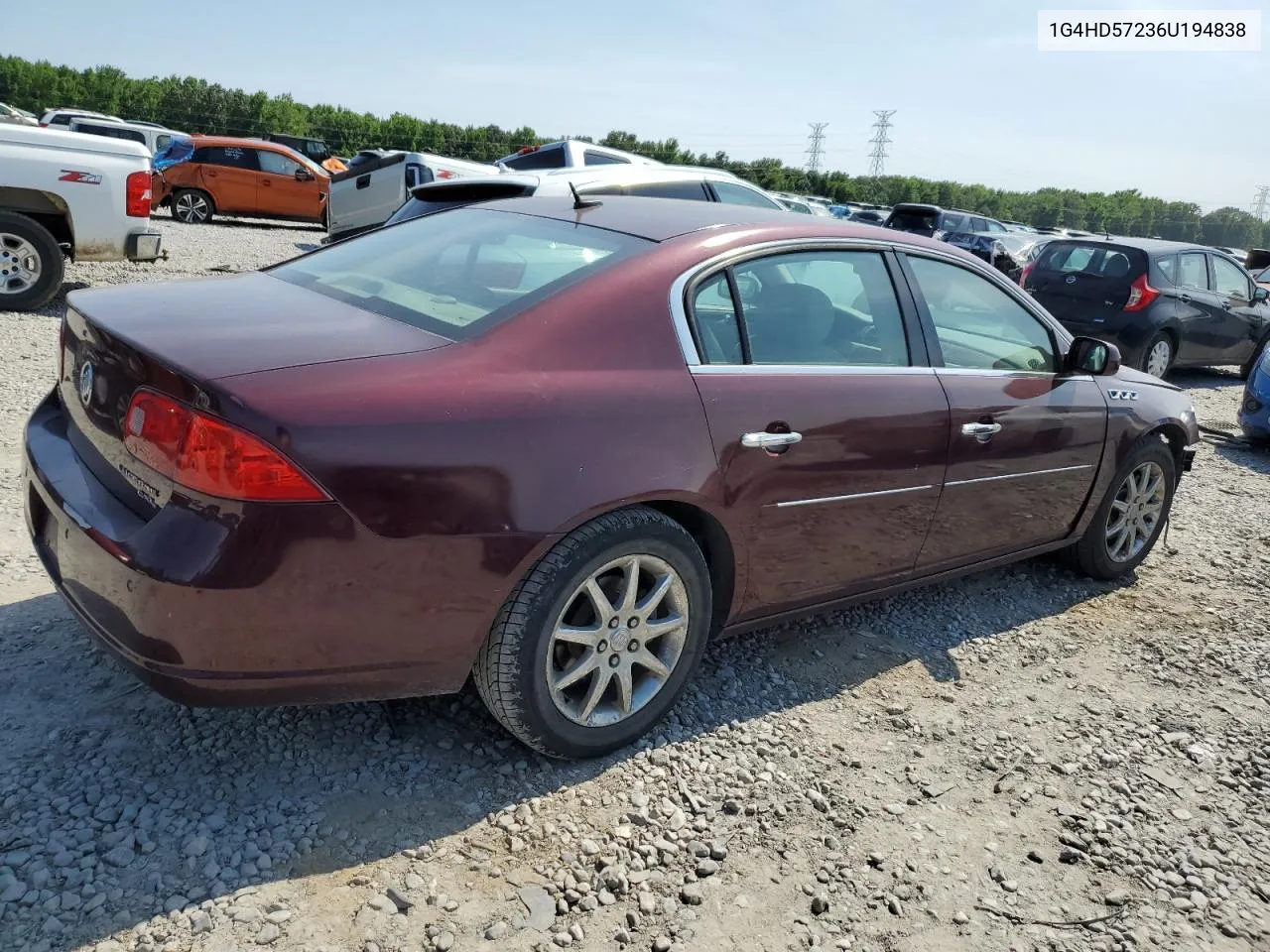 2006 Buick Lucerne Cxl VIN: 1G4HD57236U194838 Lot: 57066194