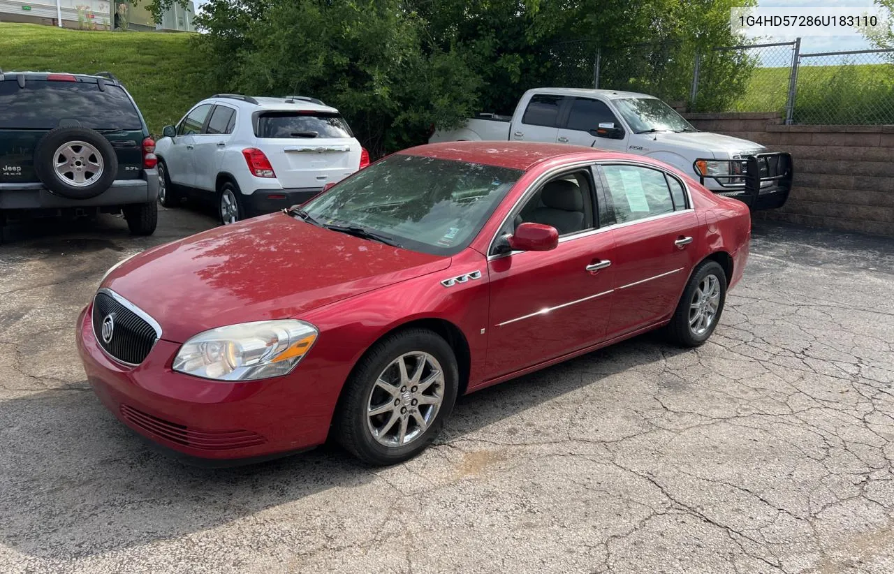 2006 Buick Lucerne Cxl VIN: 1G4HD57286U183110 Lot: 57229794