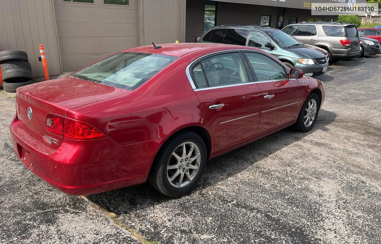 1G4HD57286U183110 2006 Buick Lucerne Cxl