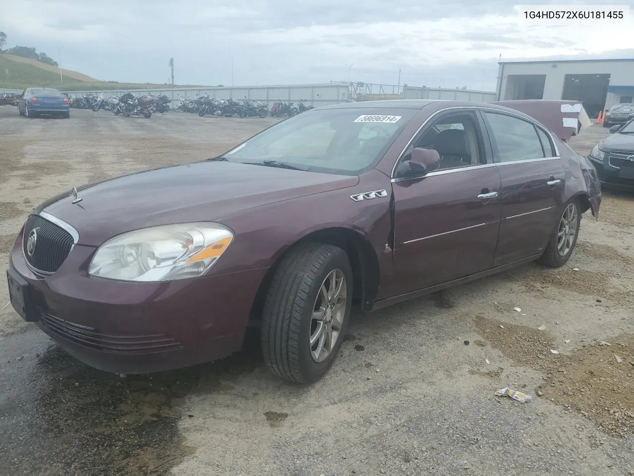 2006 Buick Lucerne Cxl VIN: 1G4HD572X6U181455 Lot: 58696914